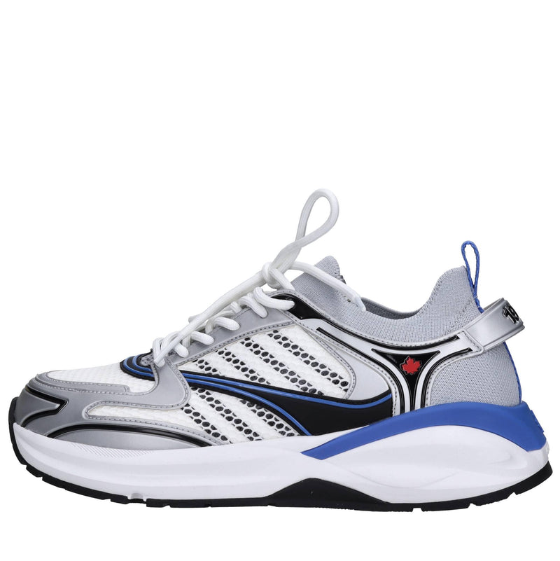 Sneakers in tessuto ed ecopelle 