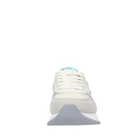 Sneakers in camoscio pelle e tessuto 