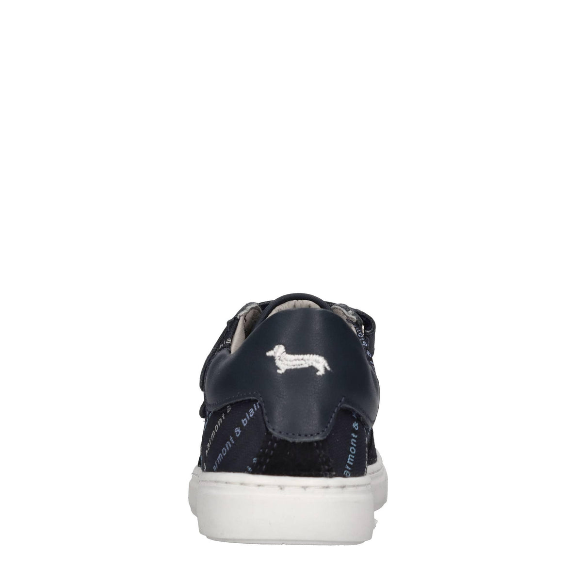 Sneakers in pelle e tessuto 