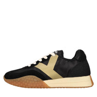 Sneakers in camoscio tessuto e gomma 