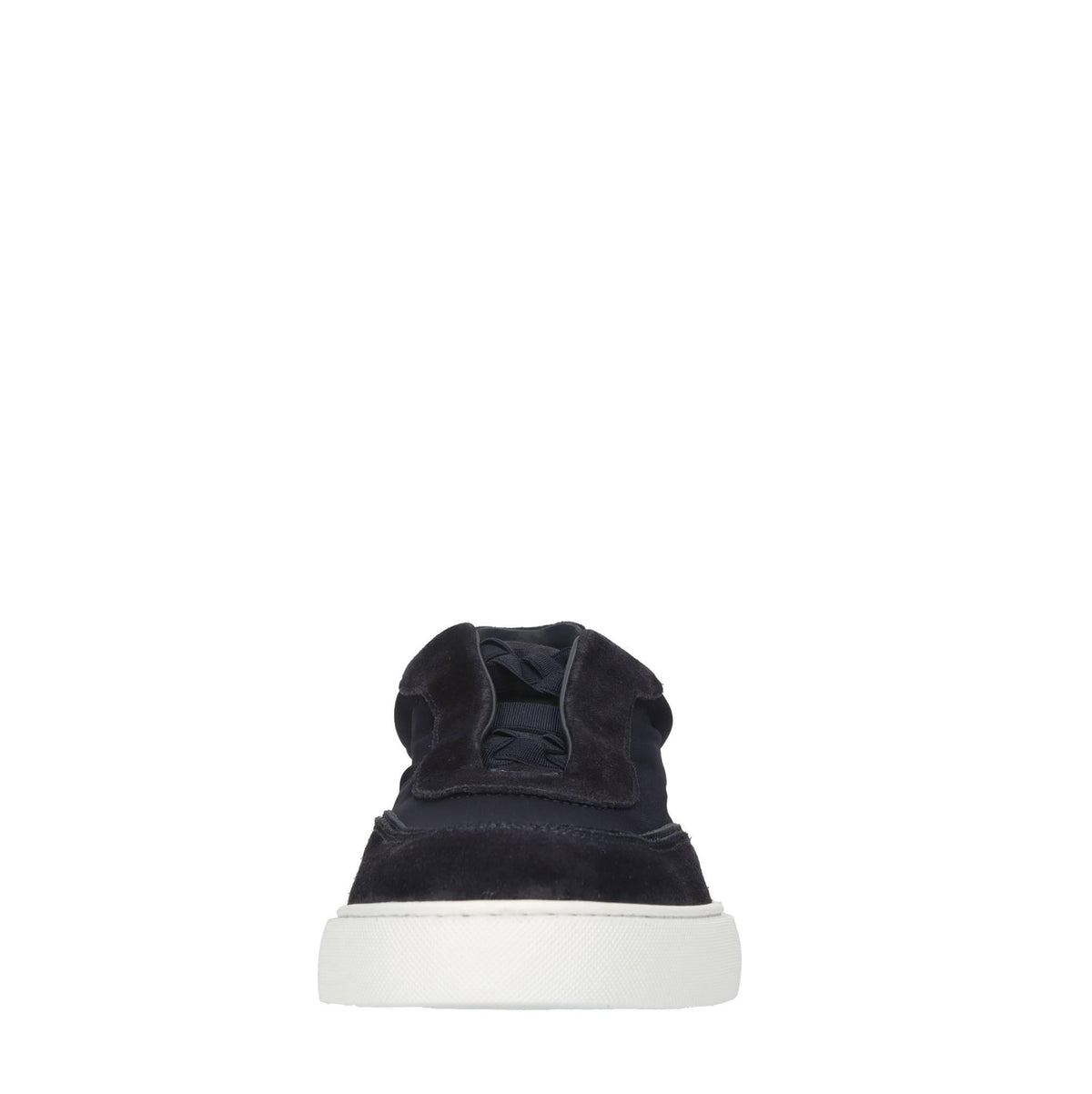 Slip-on in camoscio e tessuto elasticizzato 
