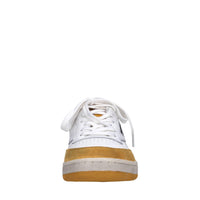 Sneakers in pelle camoscio e tessuto 