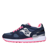 Sneakers in camoscio e tessuto 