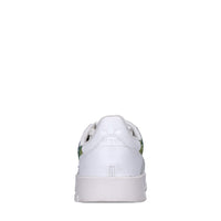 Sneakers in pelle e glitter 