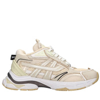Sneakers modello Race in pelle e tessuto 