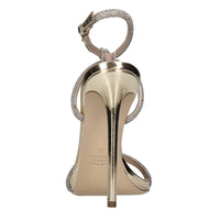 Sandali in pelle e microstrass 