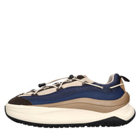 Sneakers in camoscio,pelle e tessuto 