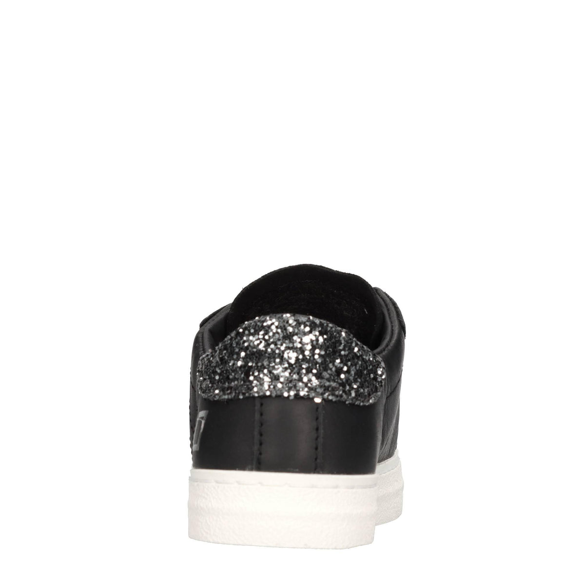 Sneakers in pelle e tessuto 