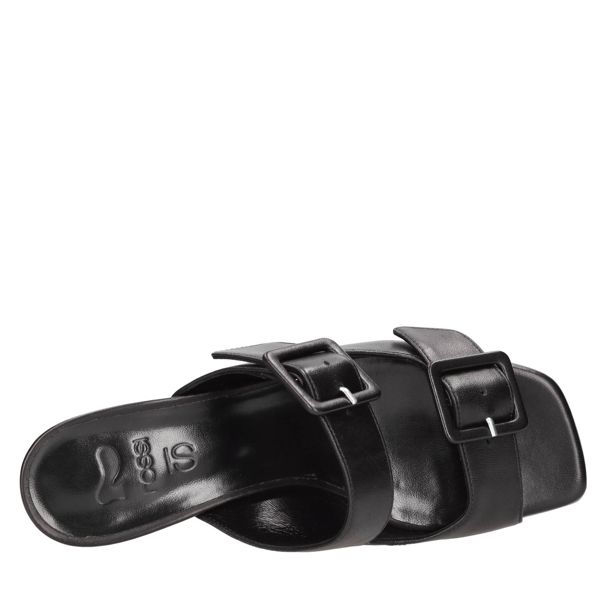 Mules in pelle 