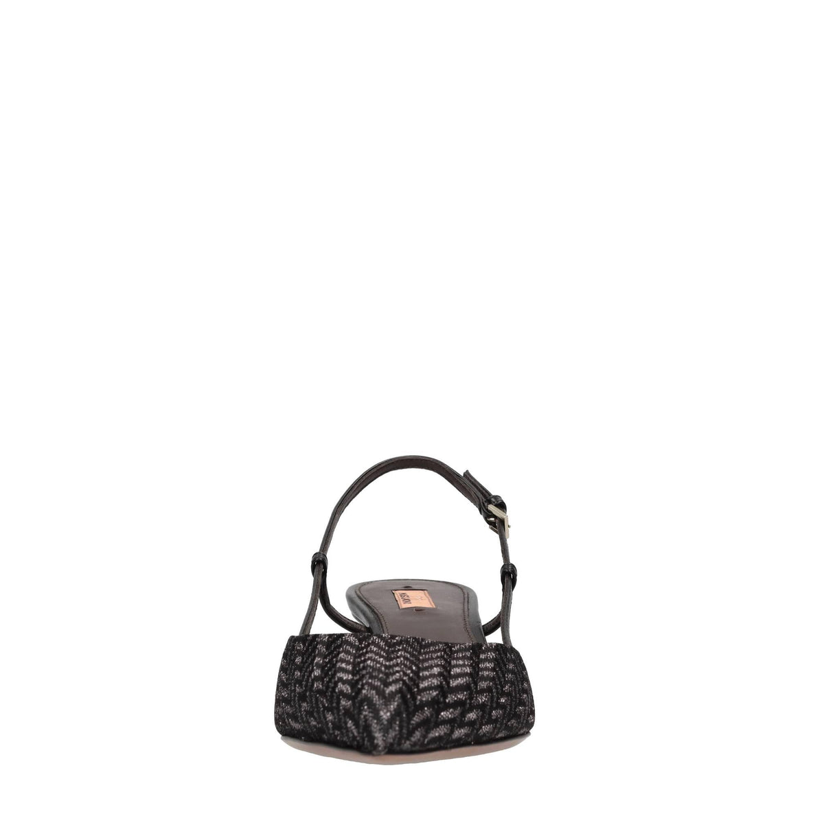 Décolleté slingback modello FIONA in pelle e tessuto 