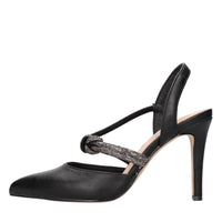 Décolleté slingback modello GARDA in pelle ed ecopelle 