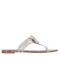 Sandali flat Jelly Glitter Liz in PVC e Swarovski 