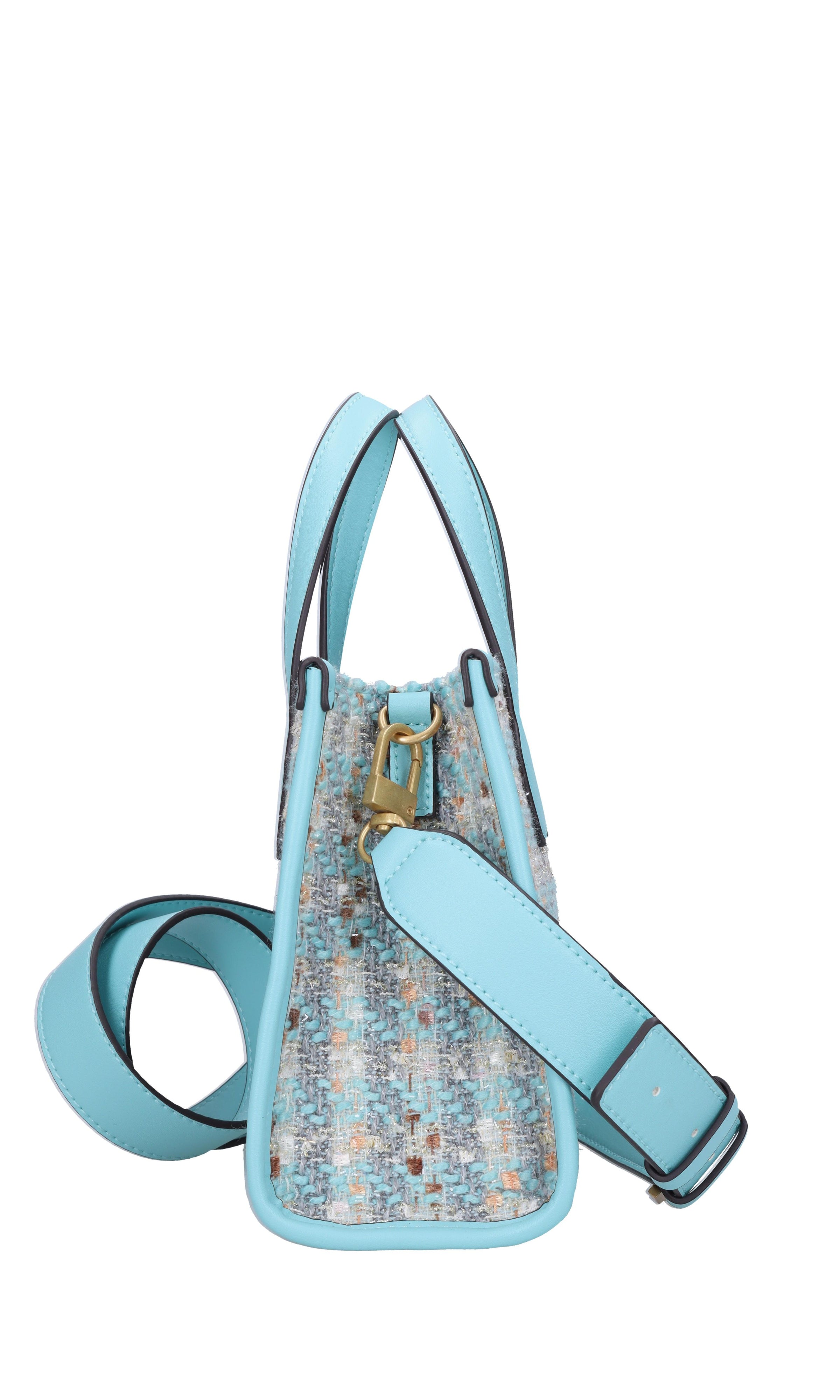 Borsa in tessuto ed ecopelle 