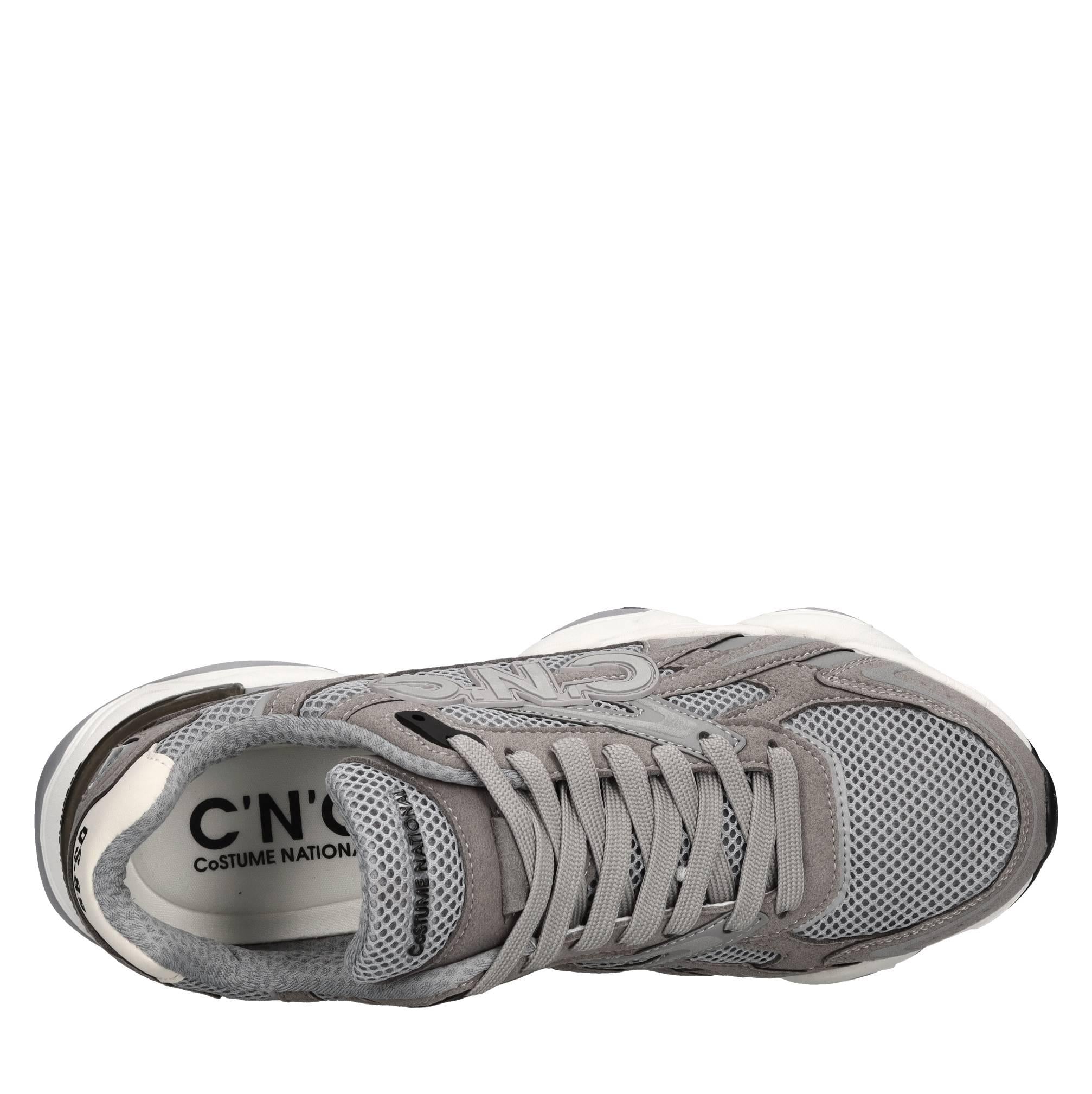 Sneakers in ecocamoscio e tessuto 