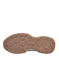 Sneakers in tessuto e camoscio 
