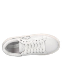 Sneakers in ecopelle e strass 