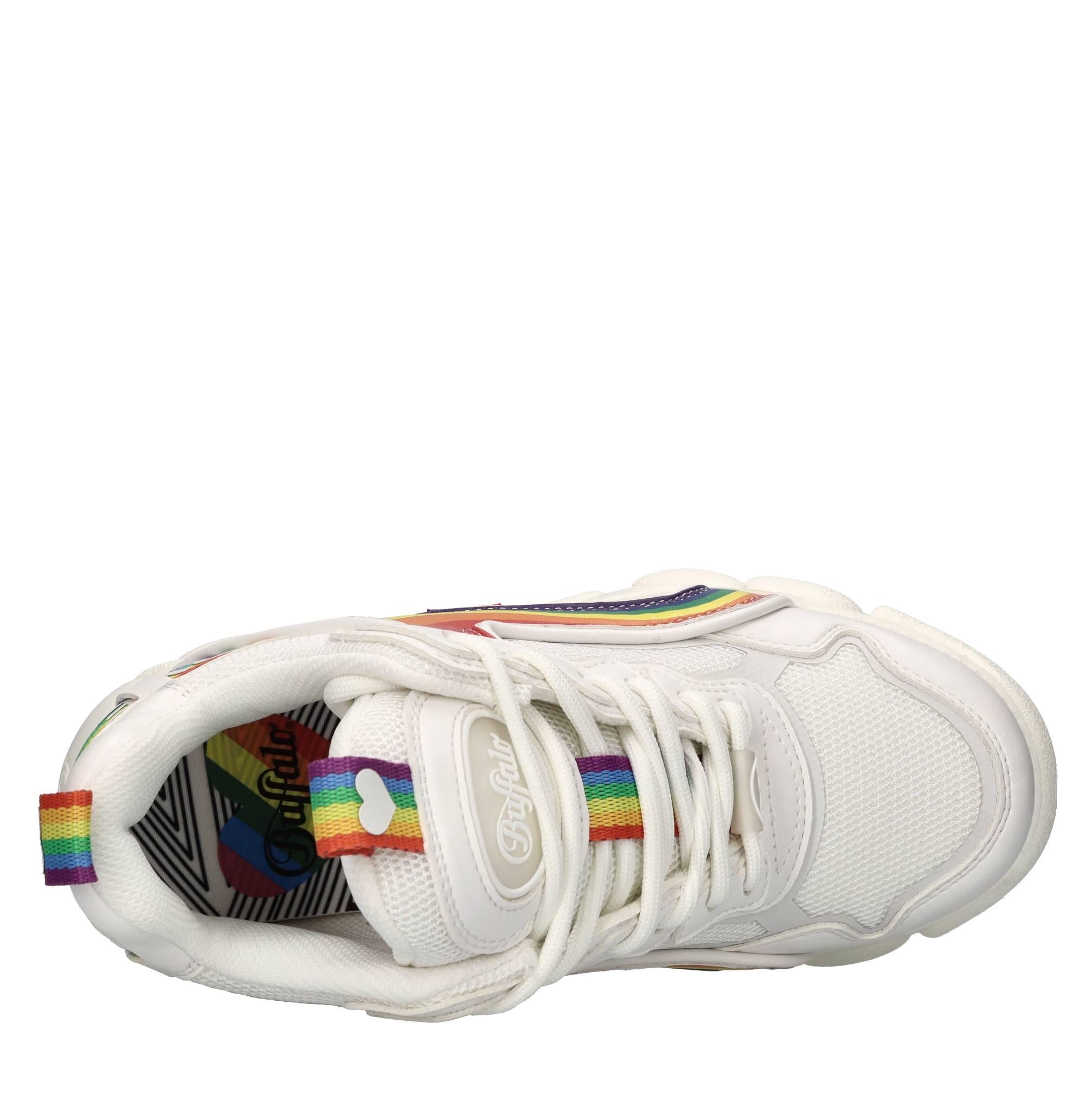 Sneakers in tessuto ed ecopelle 