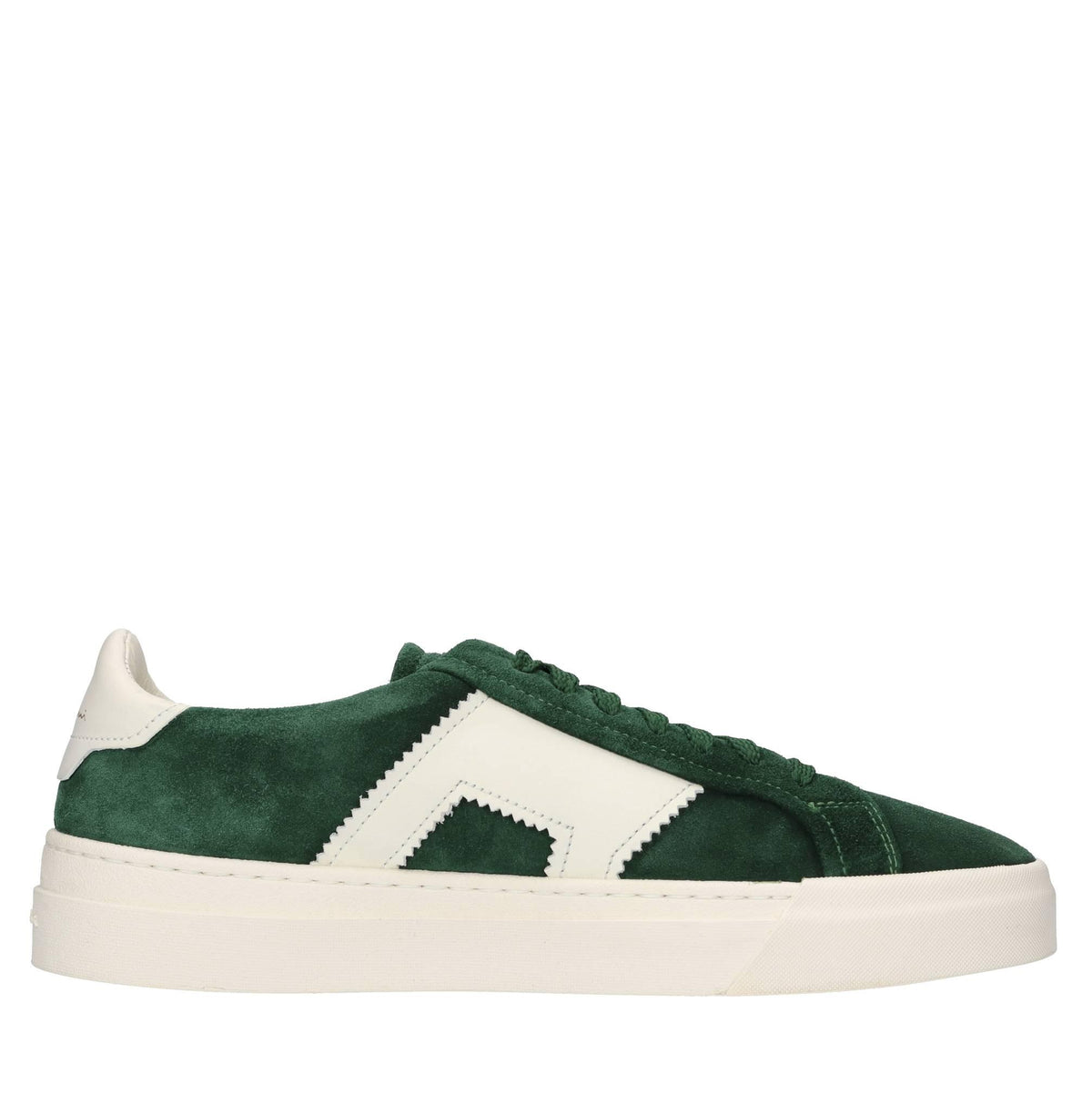 Sneakers in camoscio e pelle 