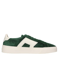 Sneakers in camoscio e pelle 