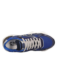 Sneakers in camoscio e tessuto 