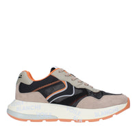 Sneakers VOILE BLANCHE modello SHINE in camoscio pelle e tessuto 