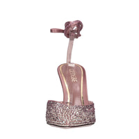 Décolleté slingback Julia in raso e strass 