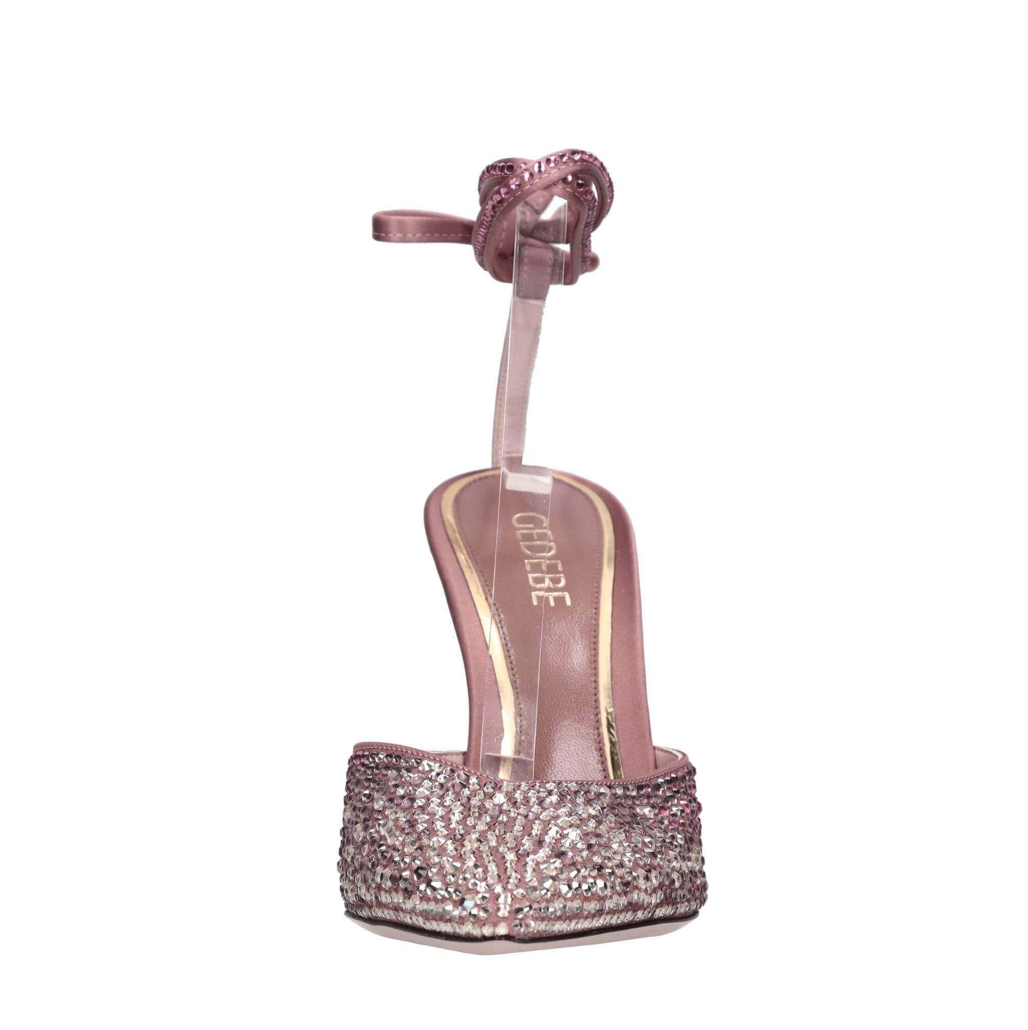 Décolleté slingback Julia in raso e strass 
