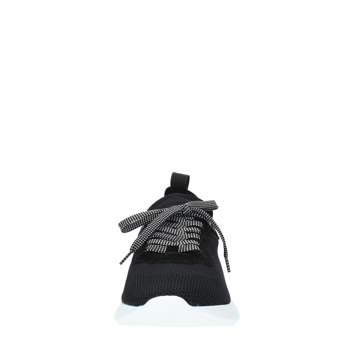 Sneakers in tessuto e pelle 