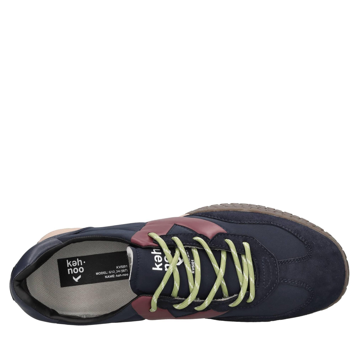 Sneakers in camoscio e tessuto 