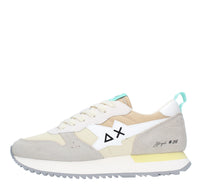 Sneakers in camoscio pelle e tessuto 