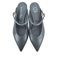 Décolleté slingback in pelle 