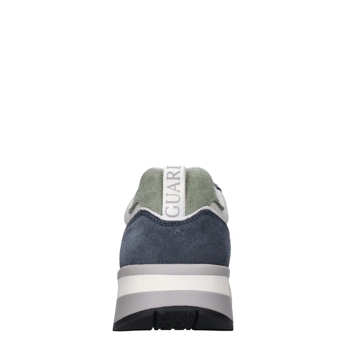 Sneakers in pelle e tessuto 
