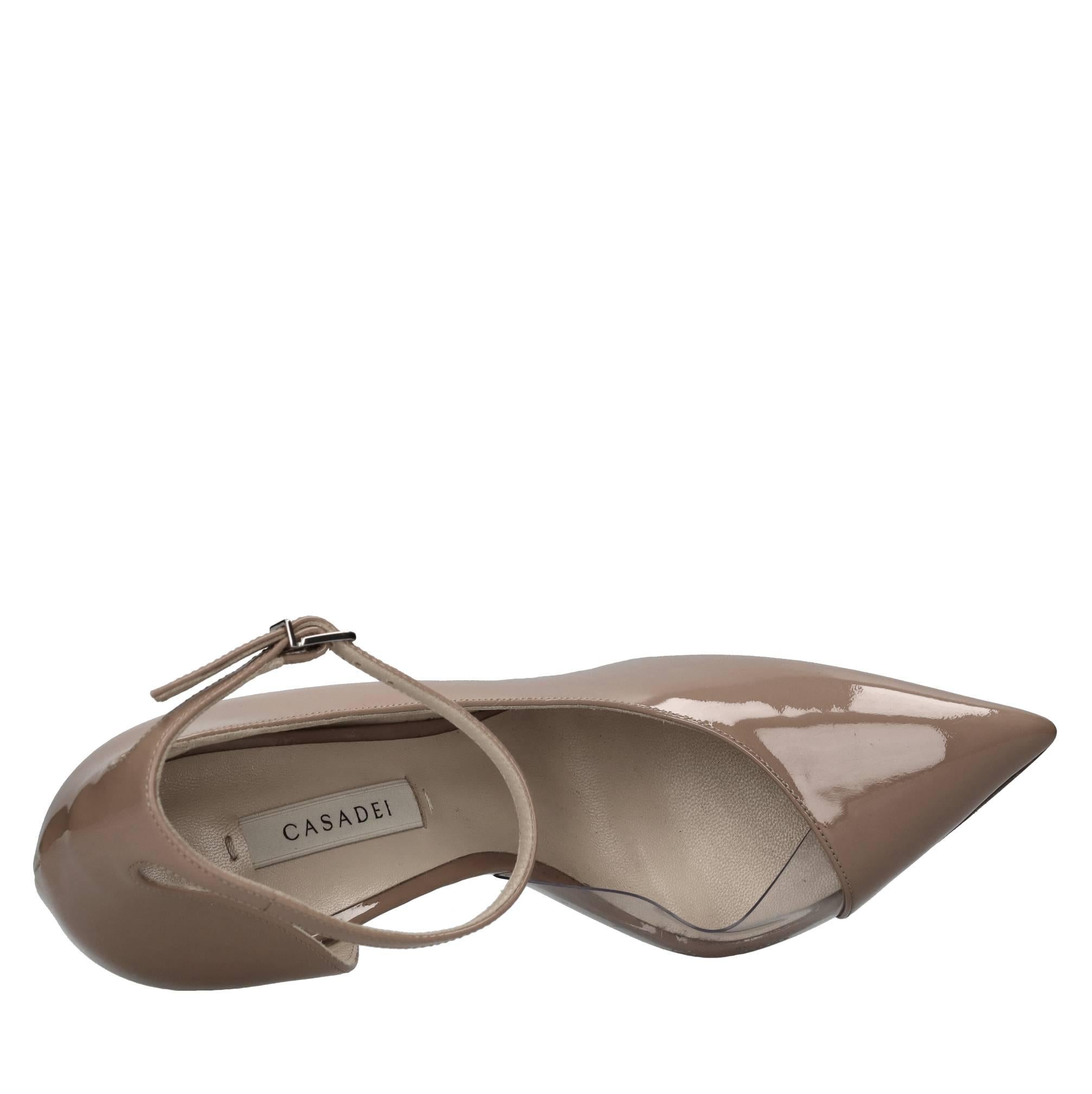 Décolleté blade in pelle e plexi 
