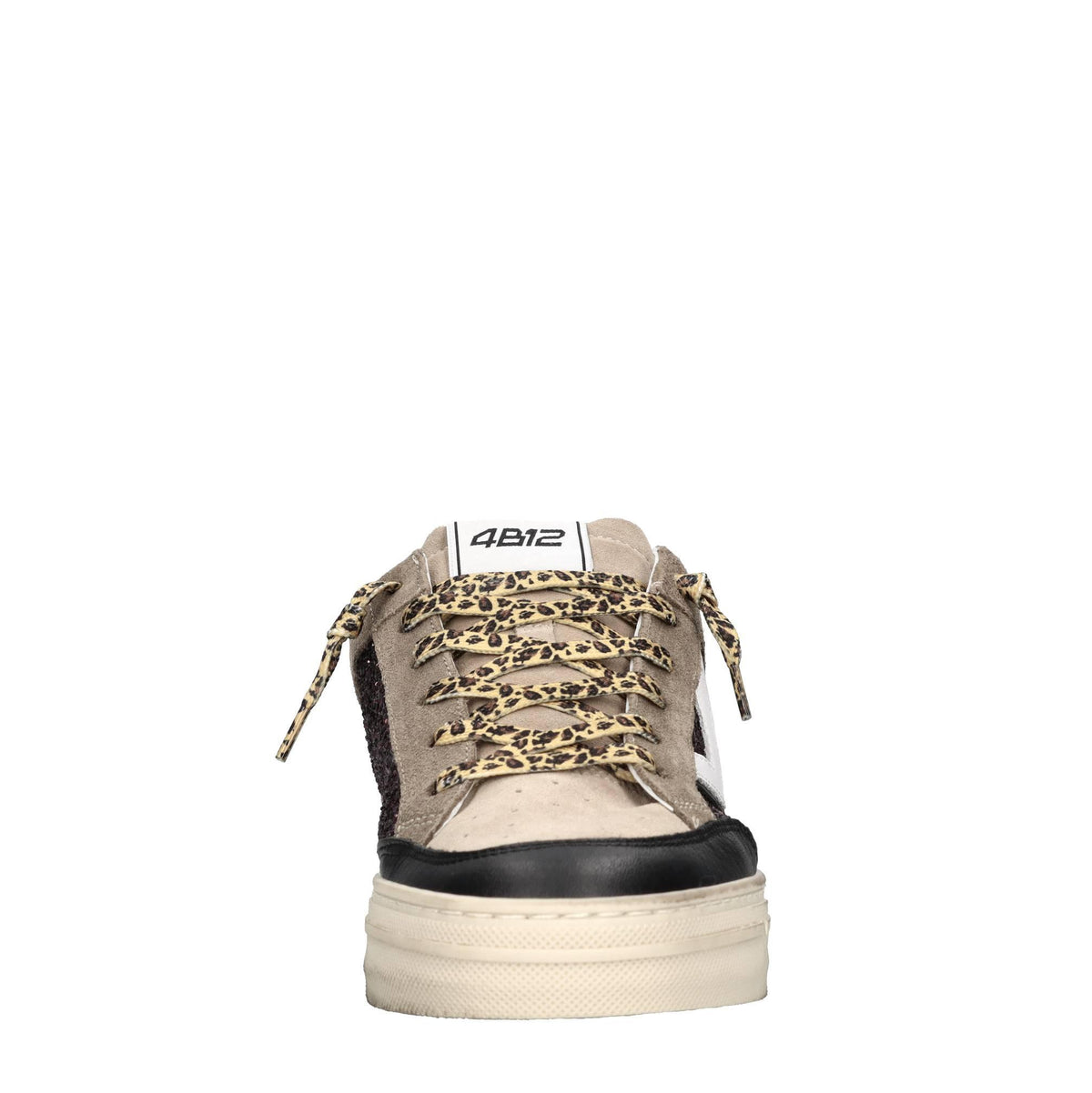 Sneakers in camoscio,pelle e glitter 