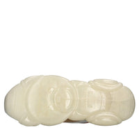 Sneakers in tessuto e pelle 