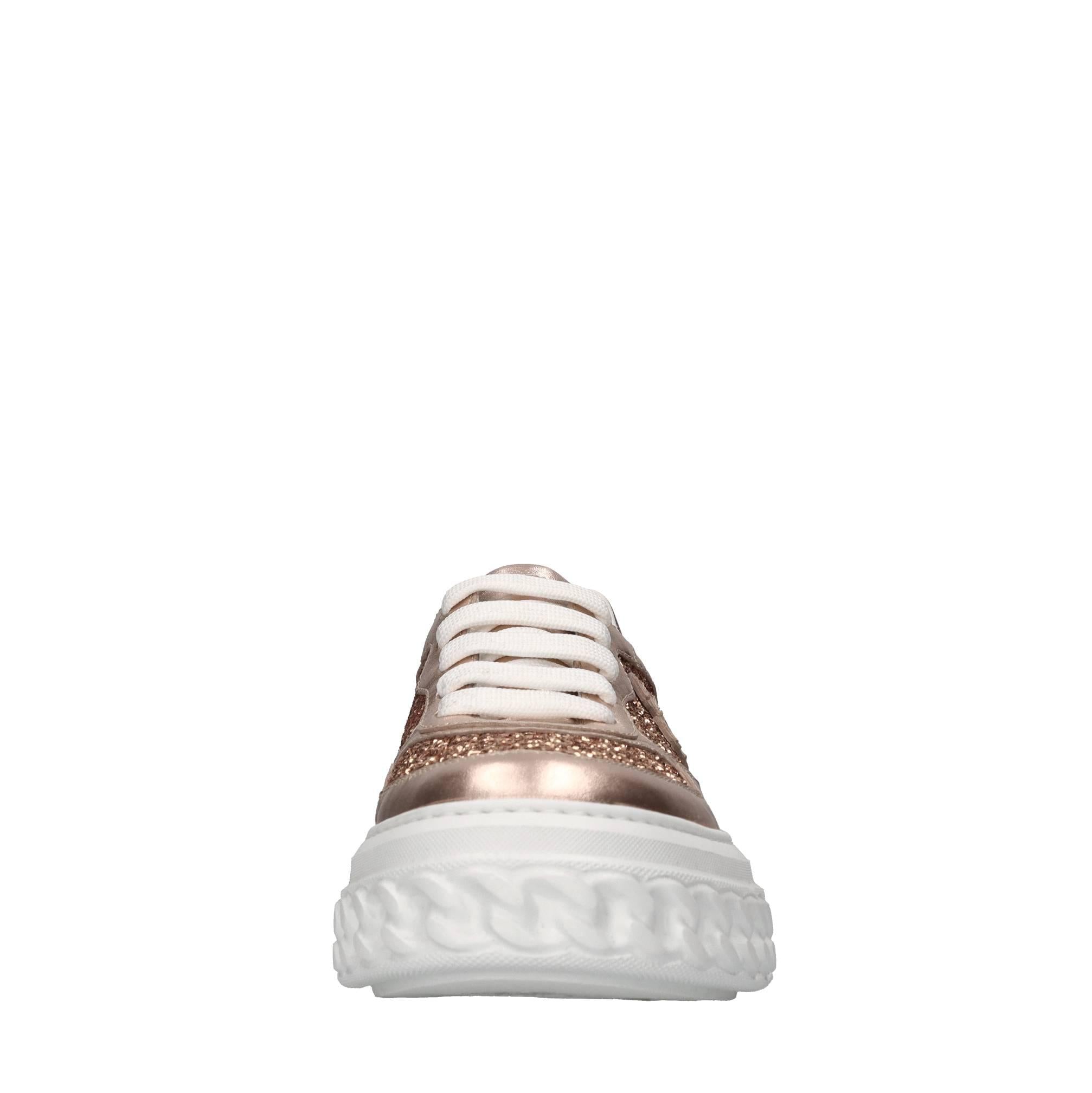 Sneakers Off road in pelle e glitter 
