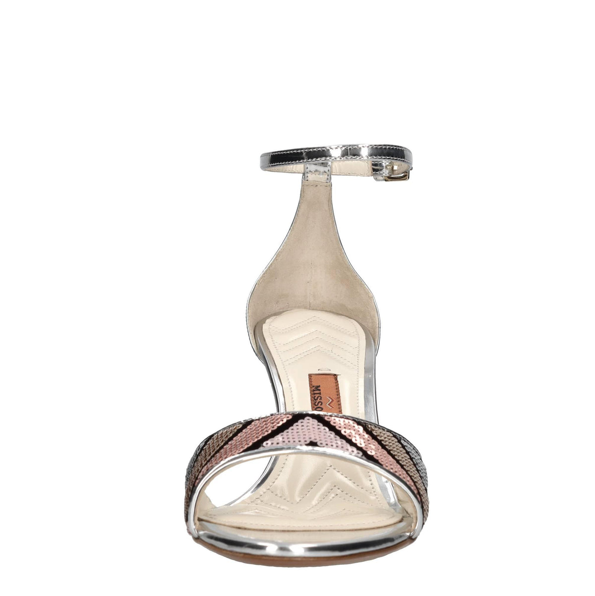 Sandali modello BELLE in pelle e paillettes 