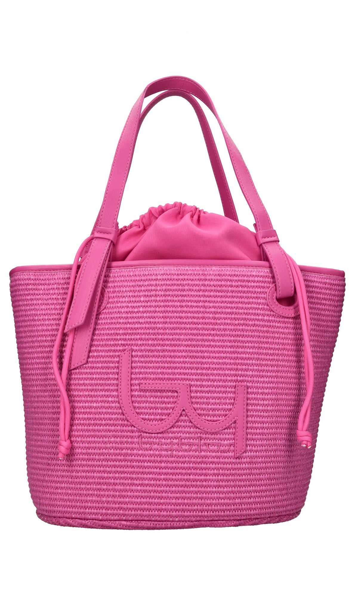 Borsa in rafia ed ecopelle 