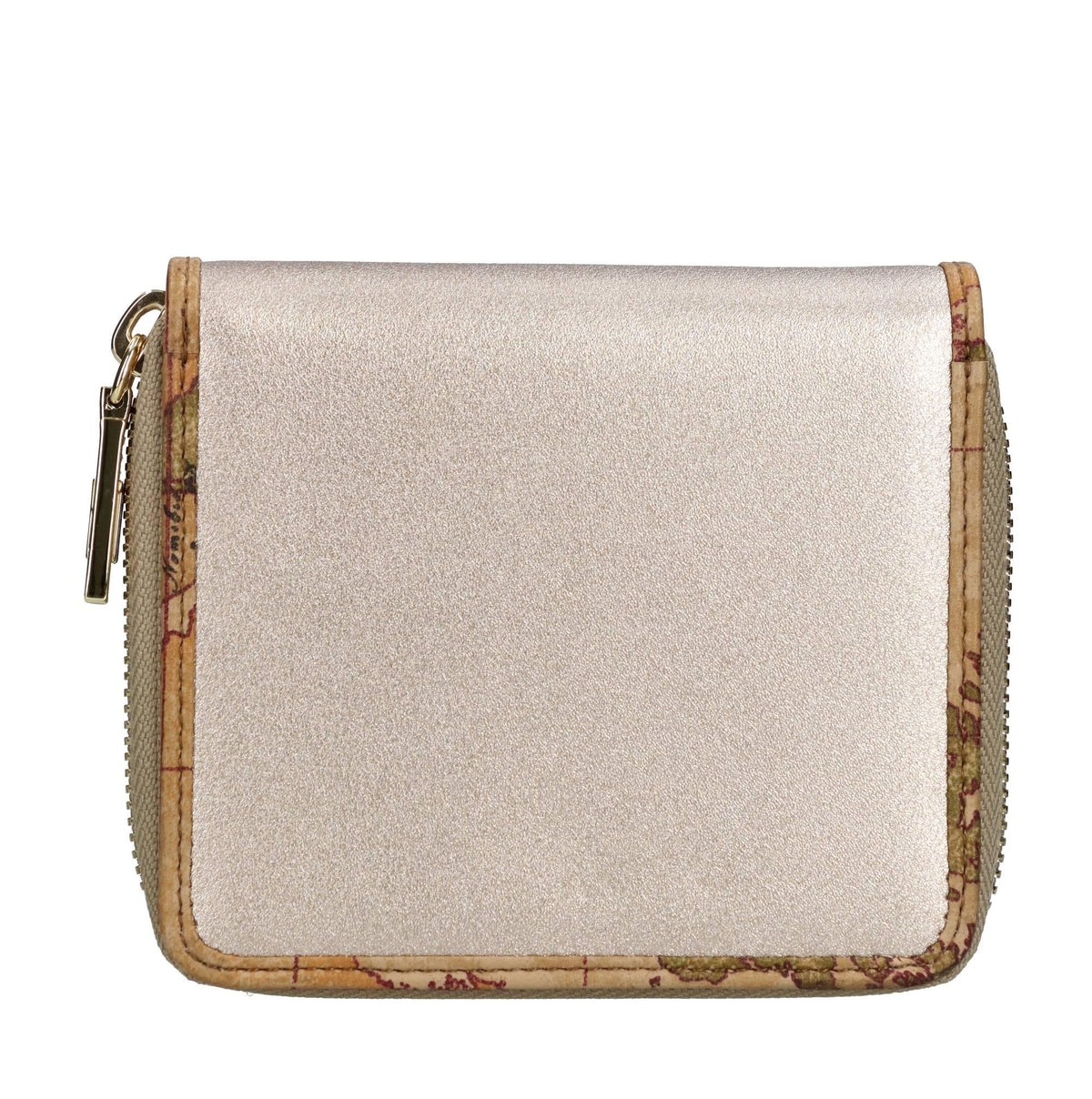 Portafoglio zip around piccolo in pelle ed ecopelle 