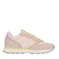 Sneakers in camoscio e tessuto 
