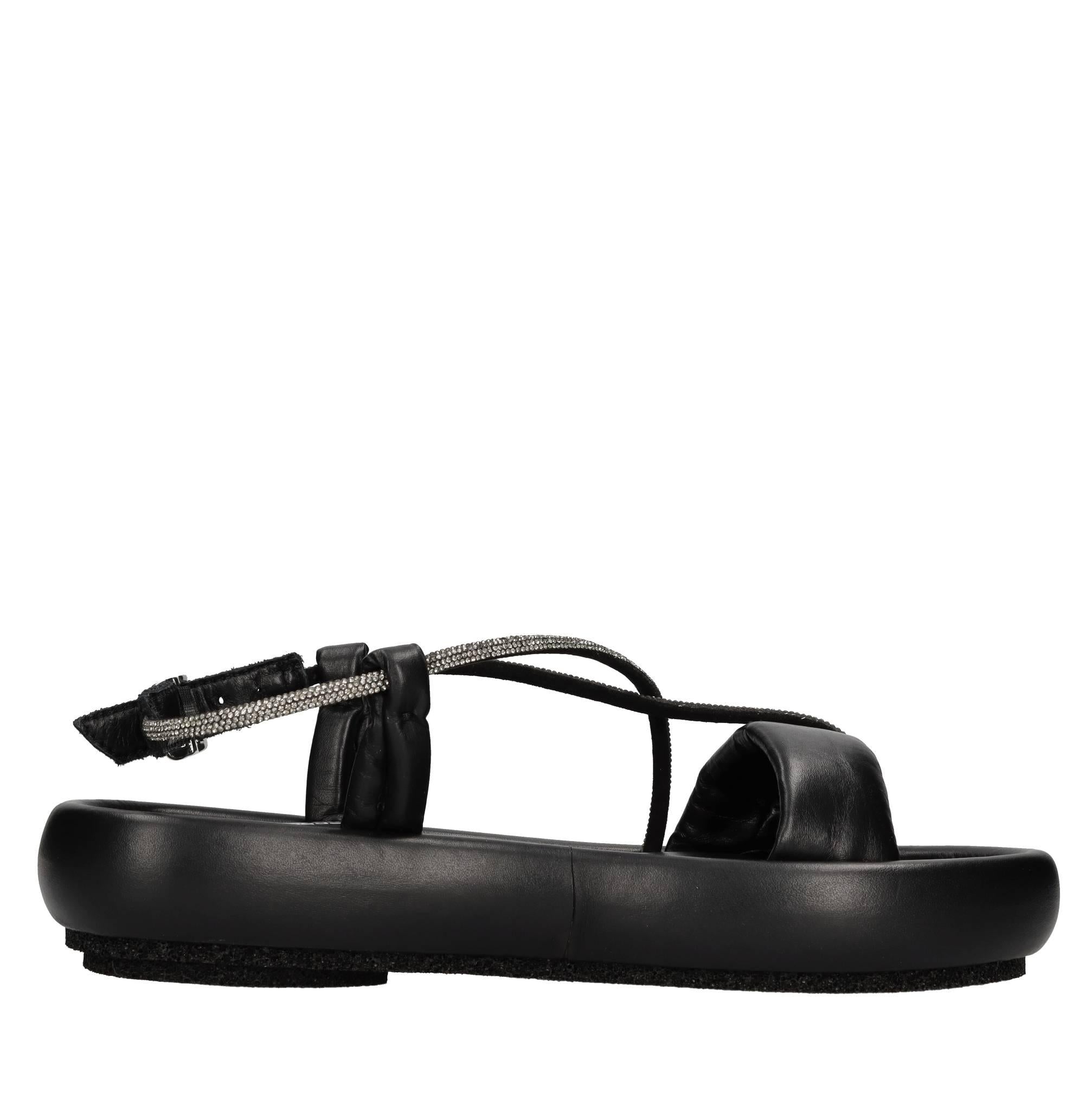 Sandali modello Basu Strass Dreamer in pelle 