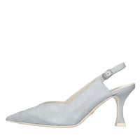 Décolleté slingback in pelle 
