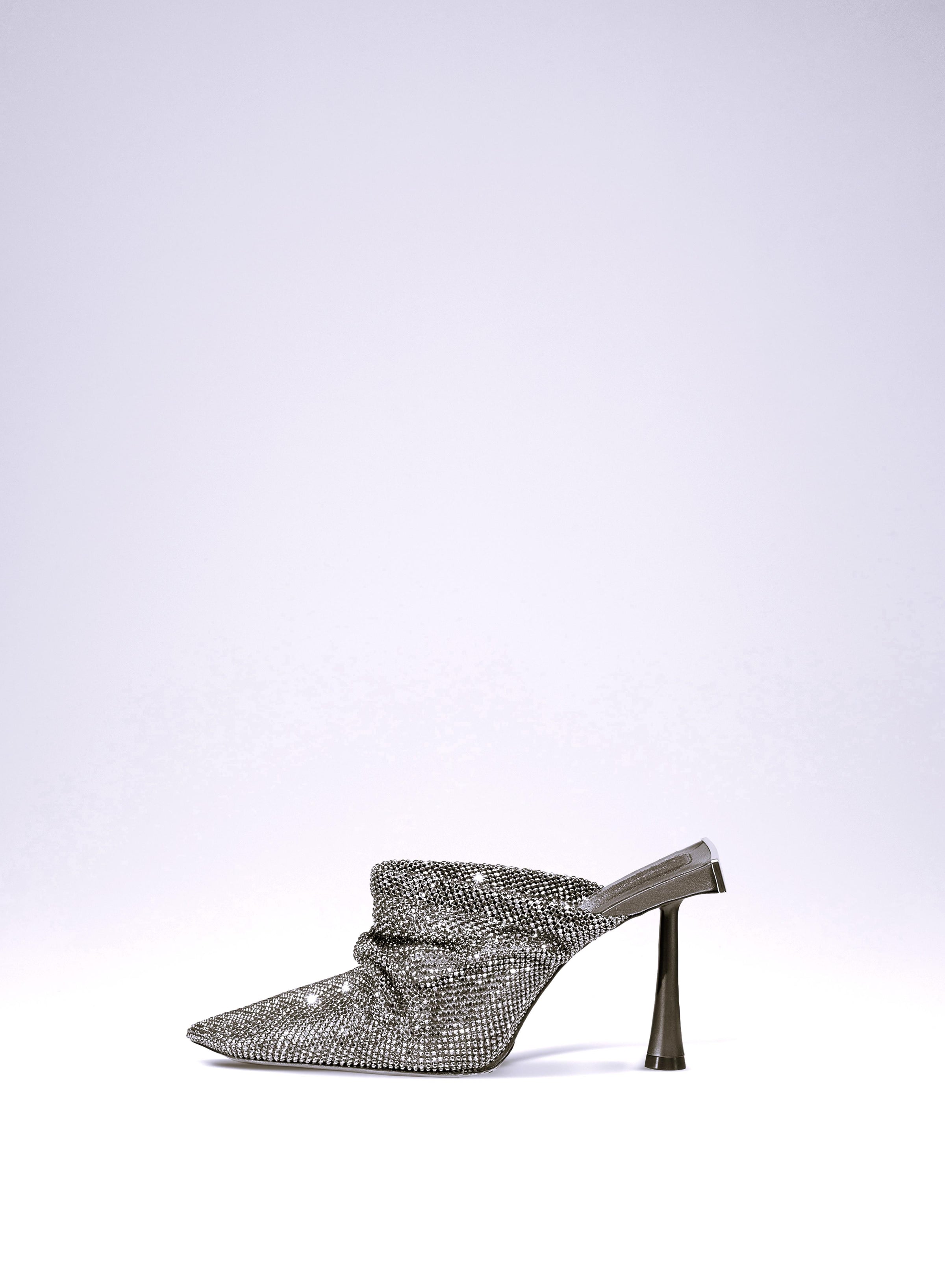 <BR/>Mules Goliarda in pelle e strass 