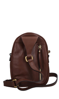 Zaino mini in pelle 