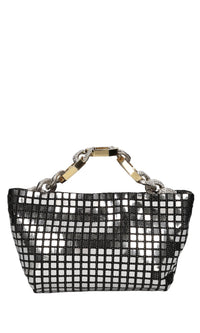 Borsa mini modello JESSYE DISCO BALL in tessuto e applicazioni 