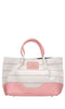 LA CARRIE Stripes Bag in fabric and faux leather