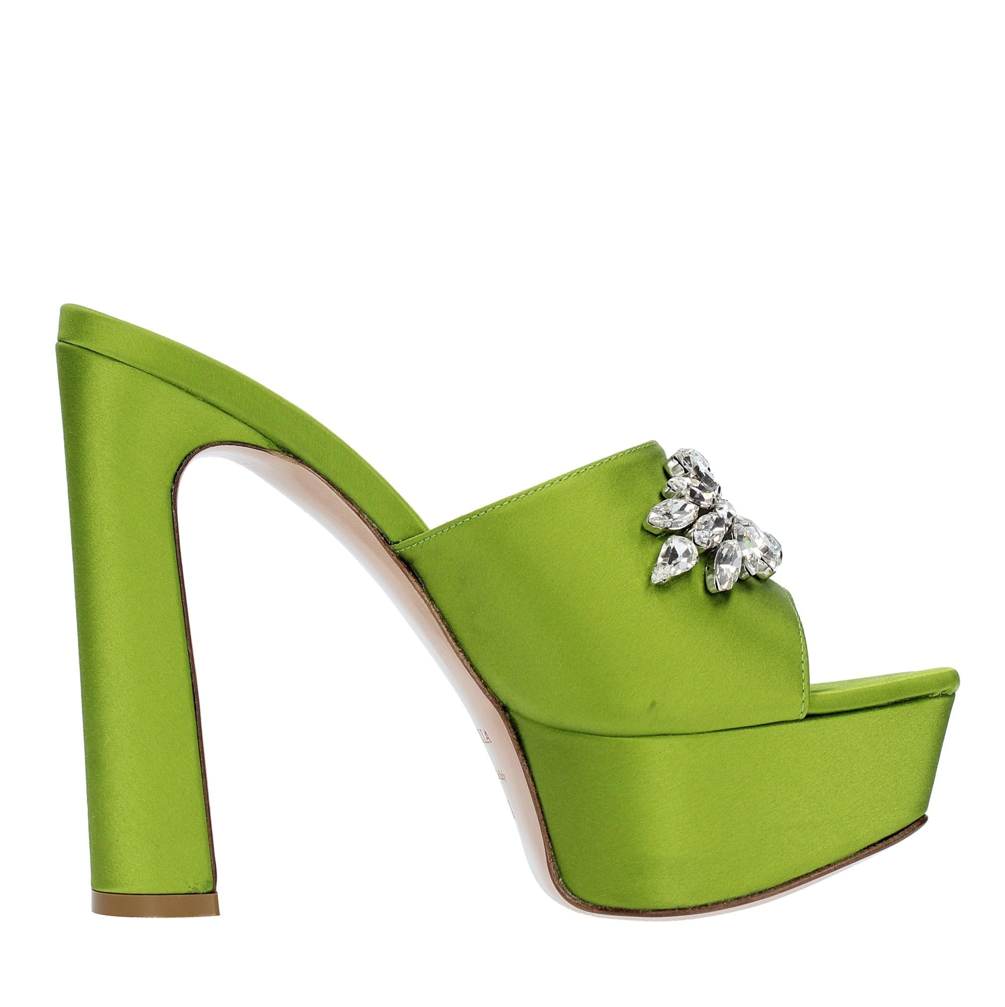Mules in raso 