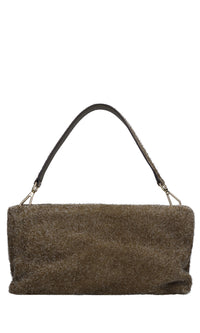 Borsa in camoscio e pelle 