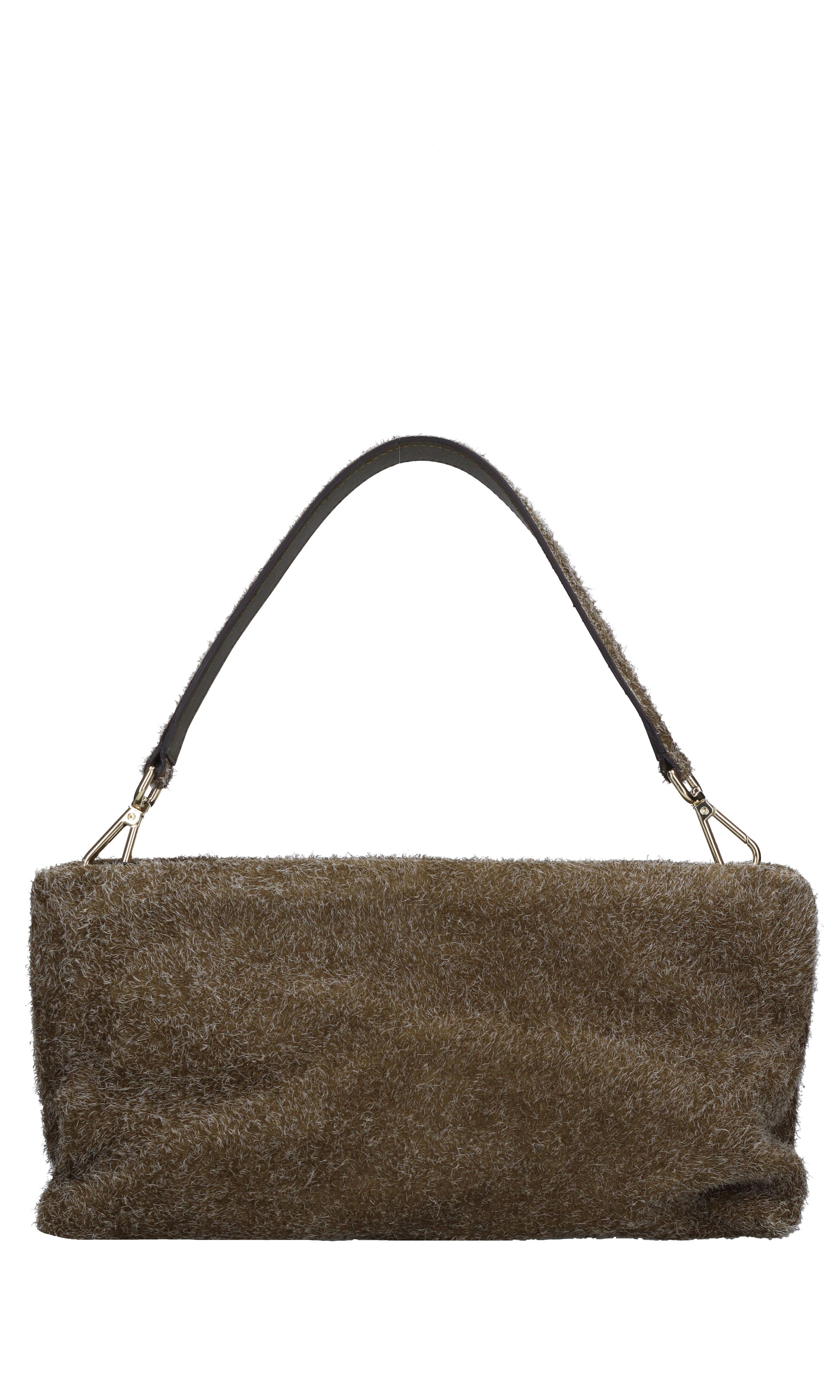 Borsa in camoscio e pelle 