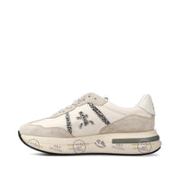 Sneakers Cassie Var 7682 in pelle, ecopelle e tessuto 